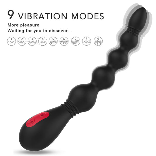 9-Mode Medical Silicone G-Spot Vibrator with USB Charge