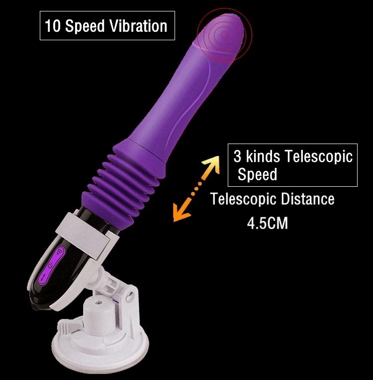 Automatic Telescopic Vibrator with G Spot Vibration Massager - HeartCaptor