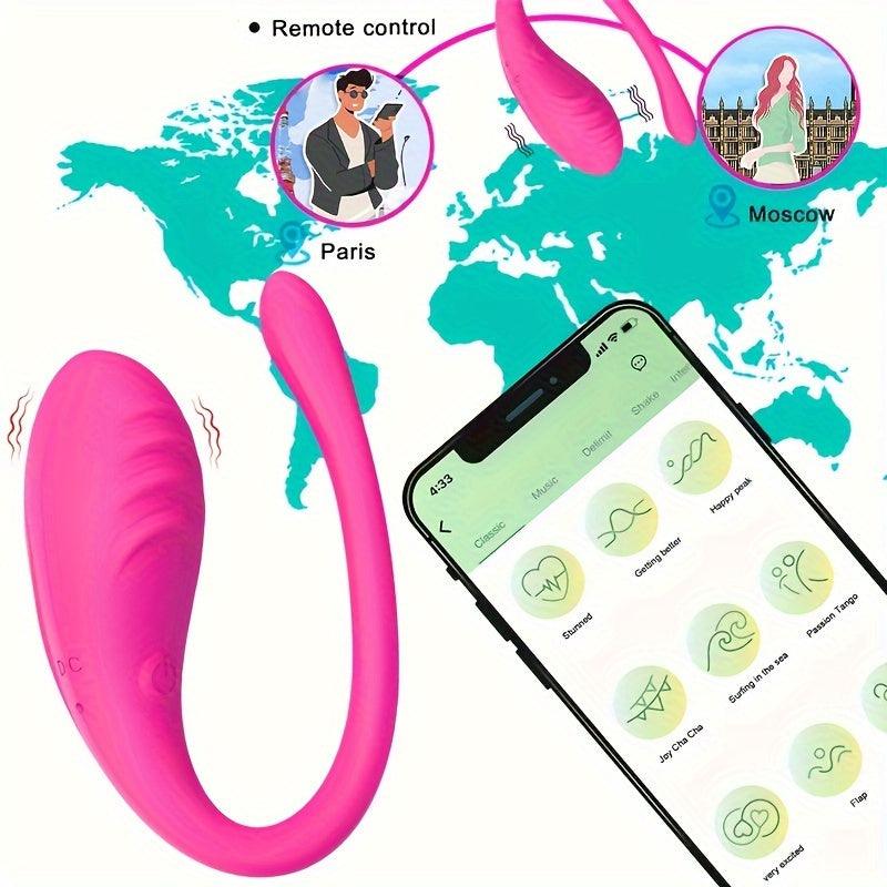 Silicone Wearable G-spot Vibrator with APP Control - HeartCaptor