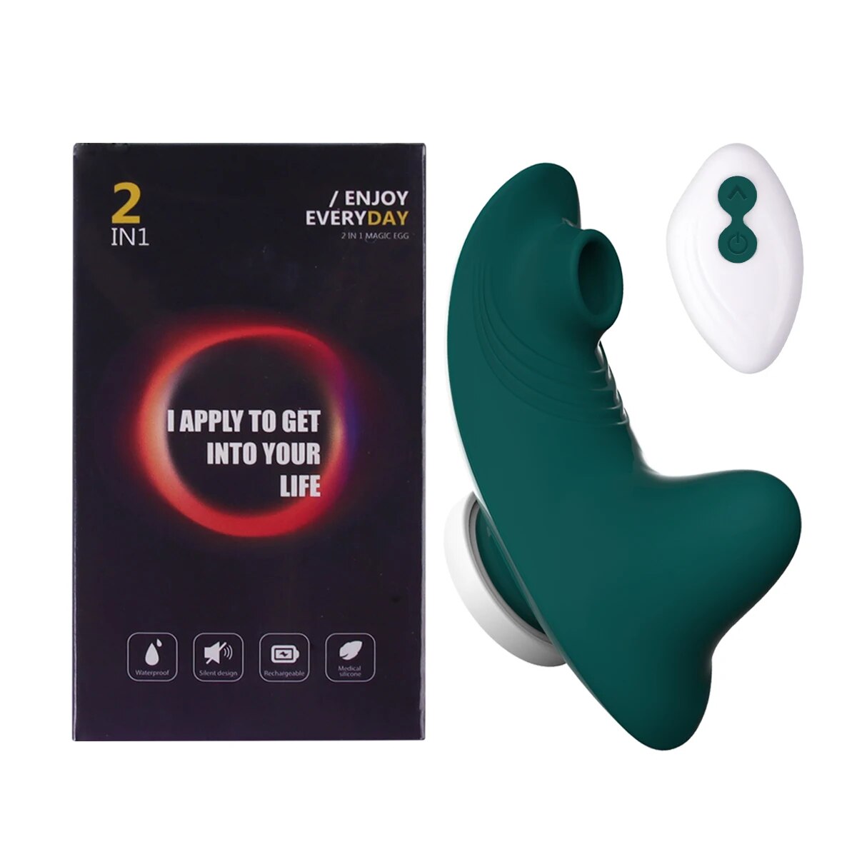 Remote Control Clitoris Sucker Vibrator with Sexy Panties - HeartCaptor