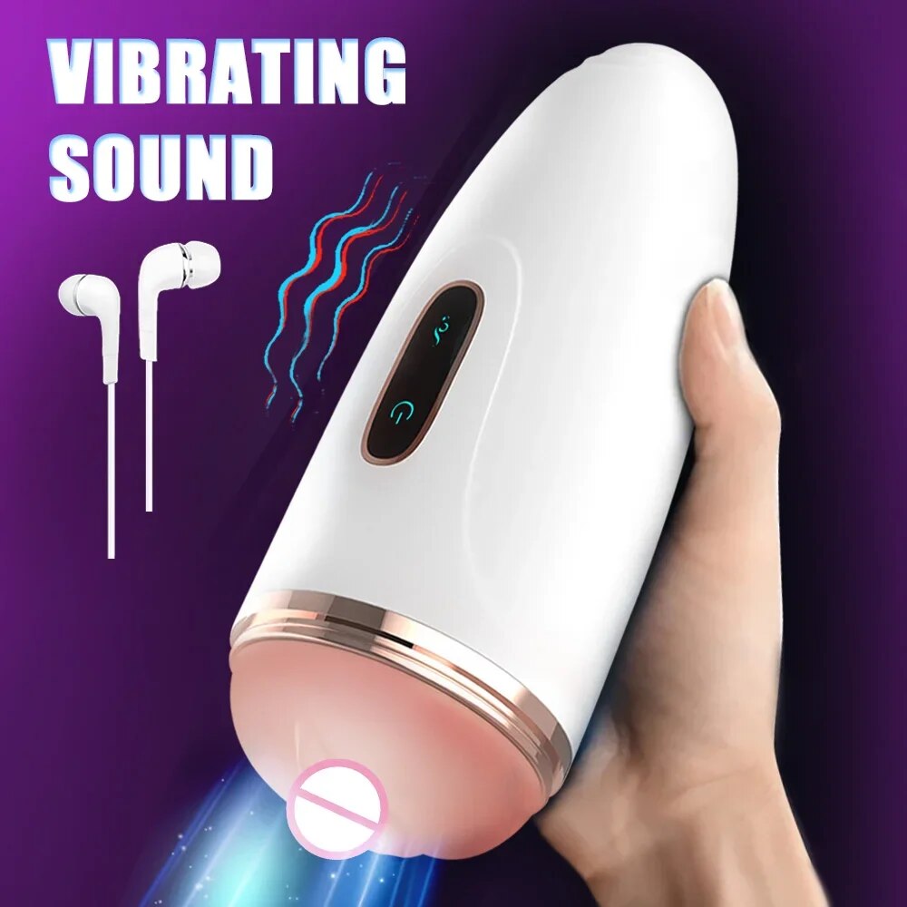 Male Masturbator with Vibration Realistic Blowjob Sex Toy for Men - HeartCaptor