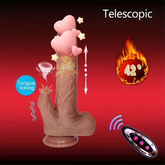 Realistic Vibrating Thrusting Dildo