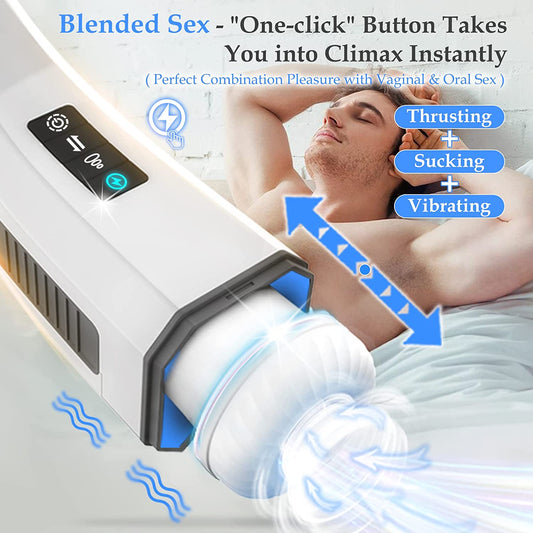 HGOD 007 3rd Gen Retractable Heated Suction & Vibration Masturbator for Men