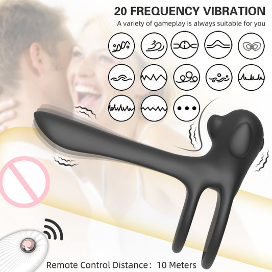 Enhanced Pleasure Unisex Vibrator med justerbare ringer