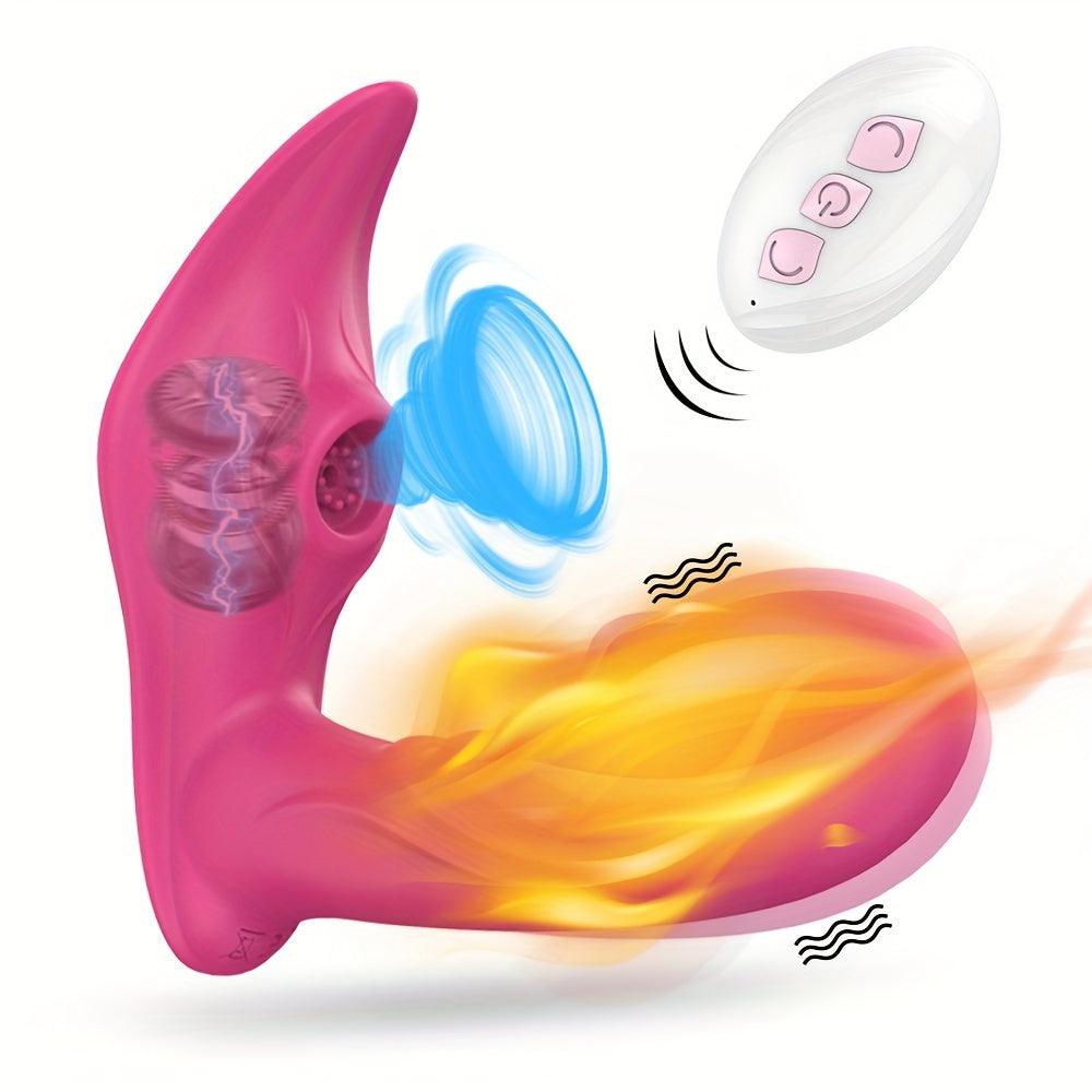 Wireless Remote Control G-Spot Clitoris Vaginal Nipples Air Stimulator Sex Toy - HeartCaptor