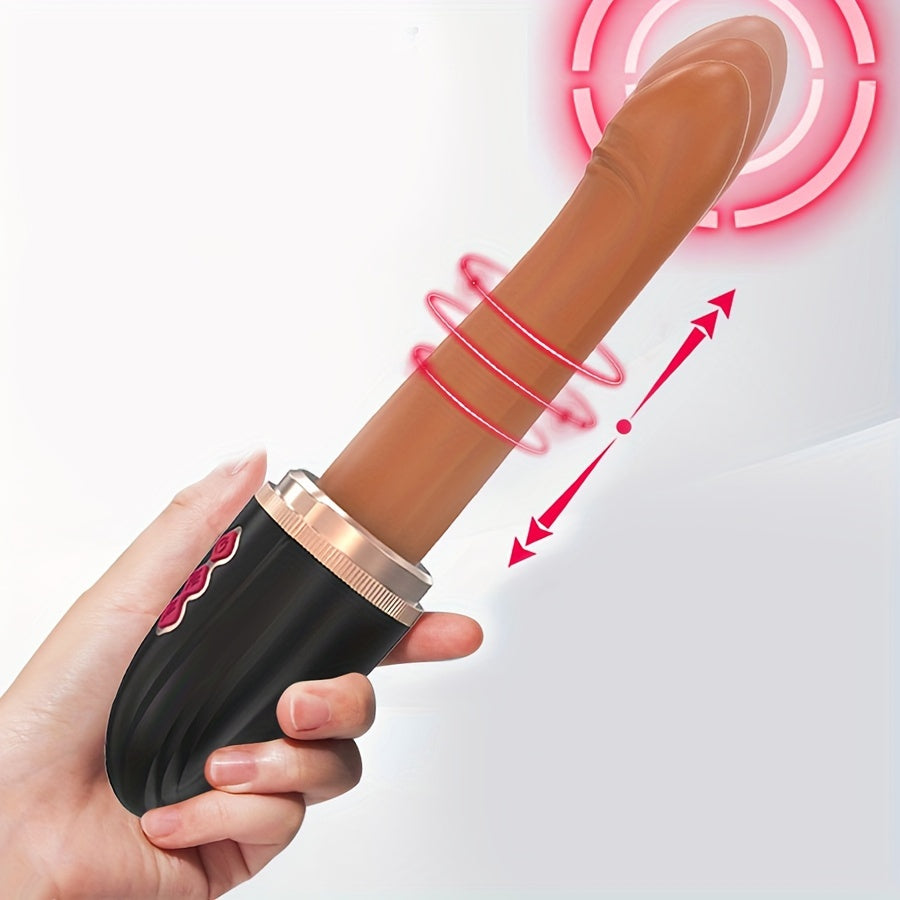 Realistic Vibrating Dildo with Thrusting & Vibrating Modes - HeartCaptor