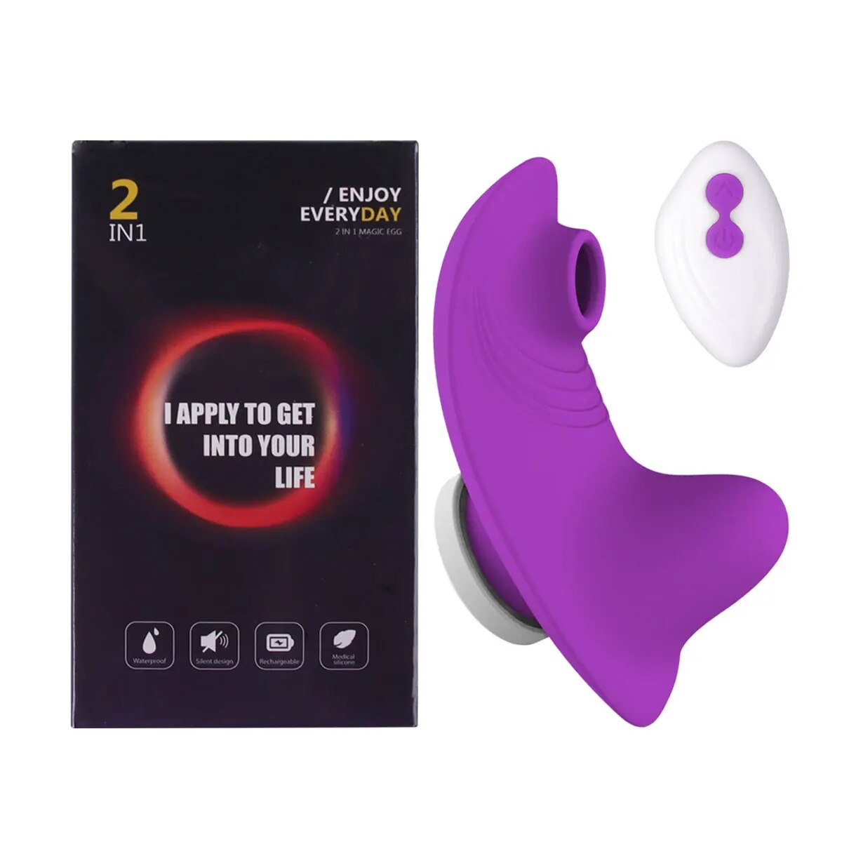 Remote Control Clitoris Sucker Vibrator with Sexy Panties - HeartCaptor