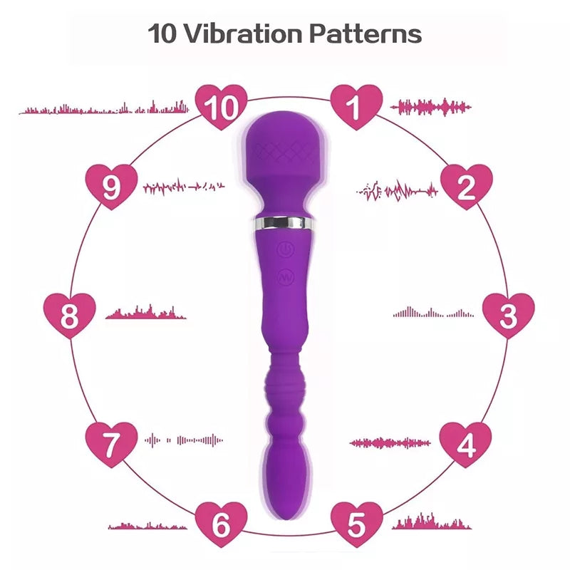 Excite Yourself: Powerful Dildo Vibrator for Clitoris, G-Spot & Anal Stimulation - HeartCaptor