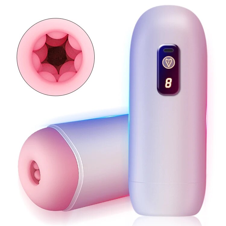 Men's Electric Suction Vibrating Masturbation Cup - HeartCaptor