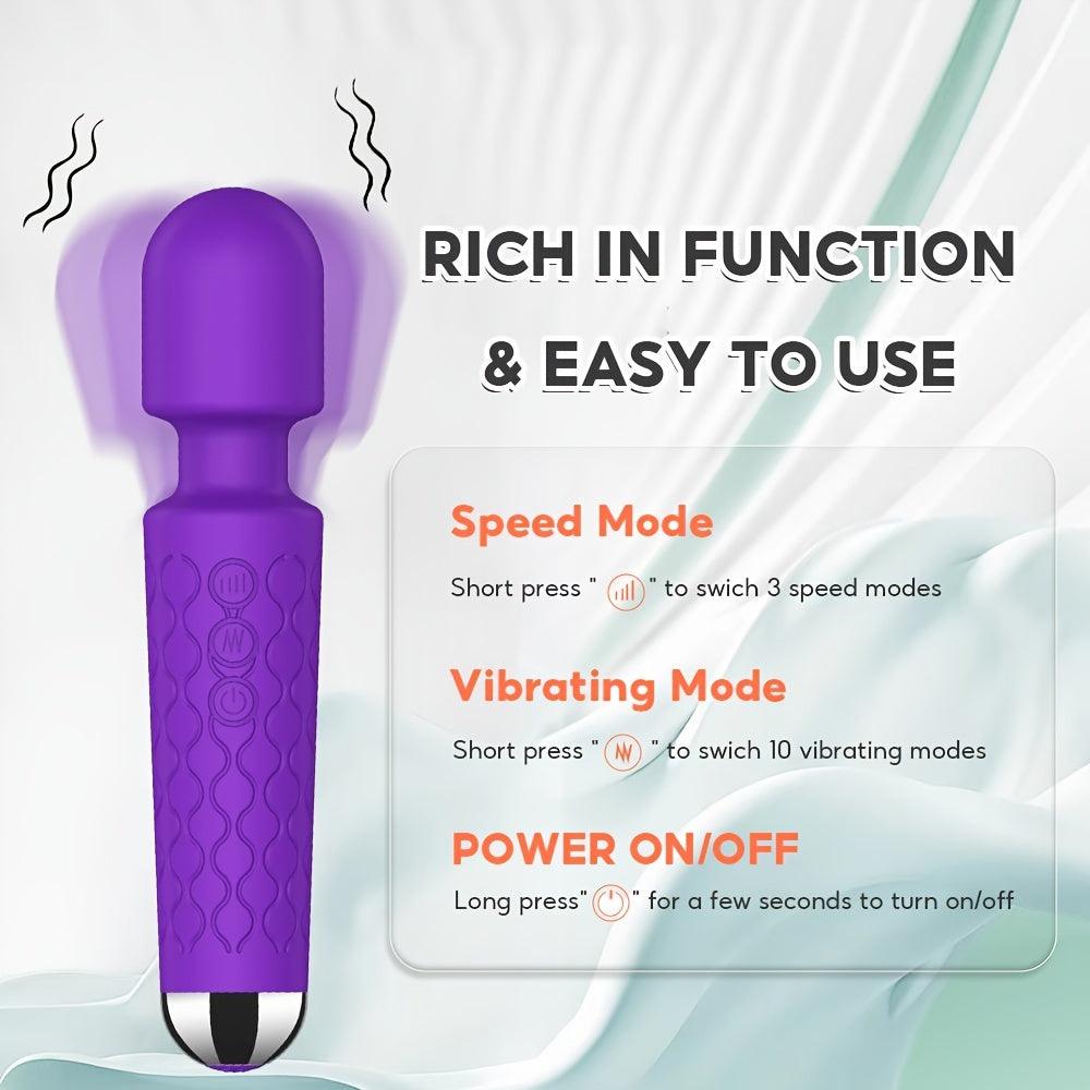 Wireless Clitoral Stimulator AV Wand Vibrator - HeartCaptor