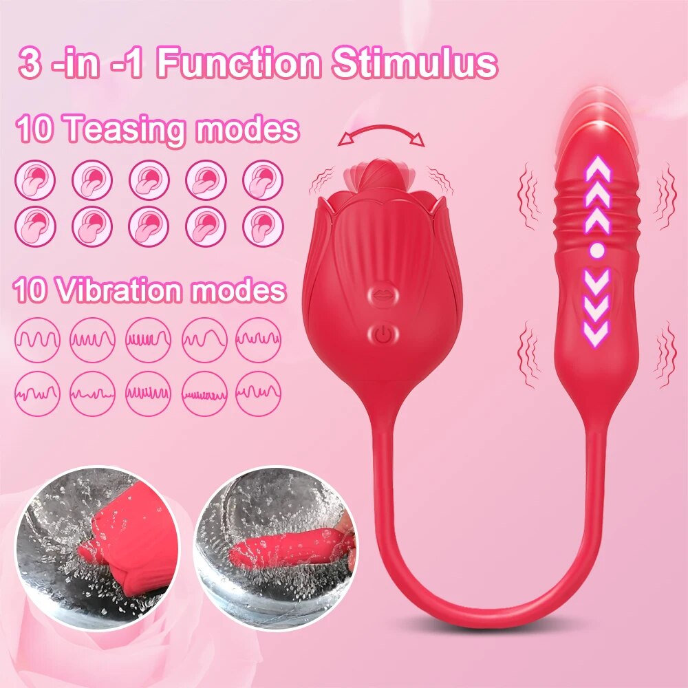 Tongue Licking Vibrator for Women - HeartCaptor