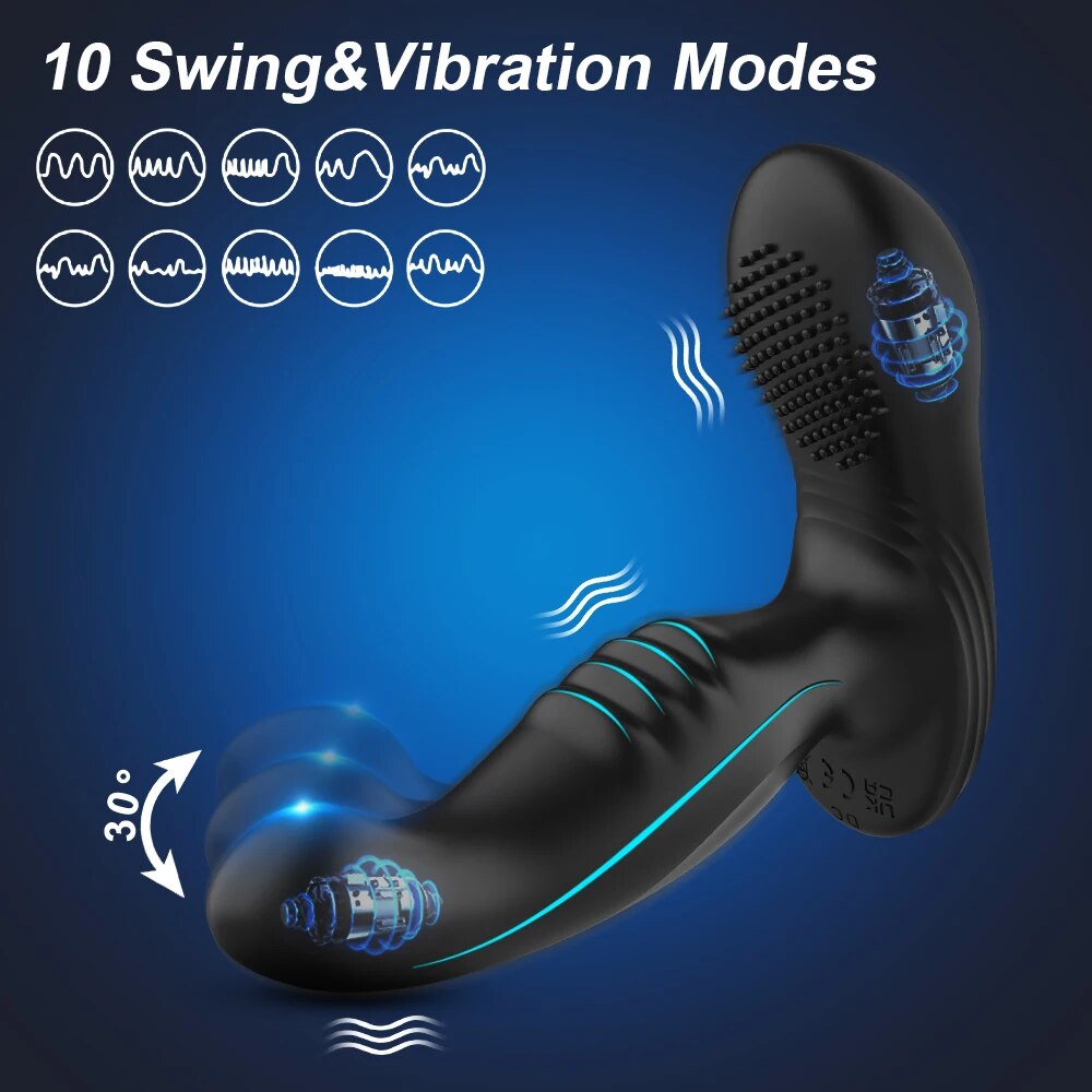 App Control Prostate Massager Anal Vibrator with Tapping Stimulate - HeartCaptor