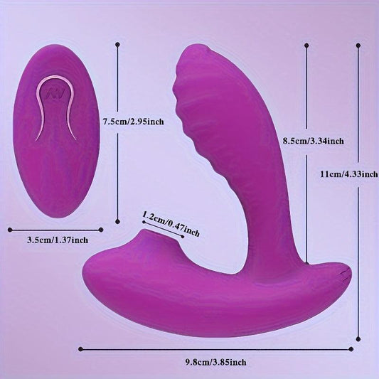 Remote Control Sucking Vibrator for Women - HeartCaptor