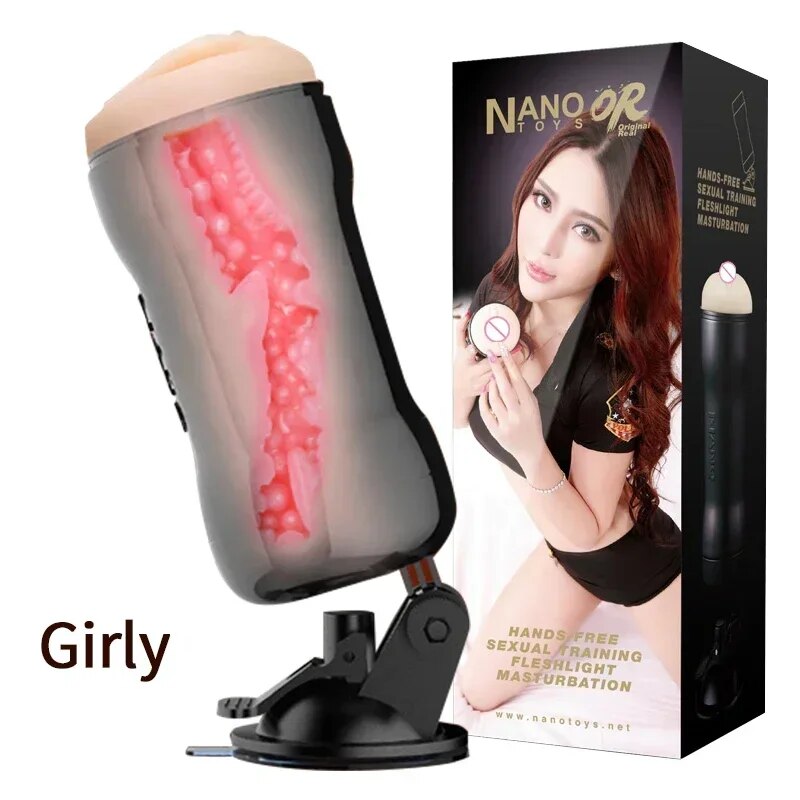 Rotating Hand Free Suction Male Masturbator Sex Machine - HeartCaptor