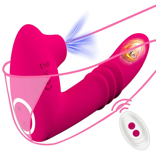 Remote Control Clitoral Sucking Vibrator for Women - HeartCaptor