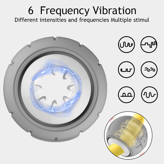 6-Mode Vibration Masturbator Cup for Enhanced Pleasure