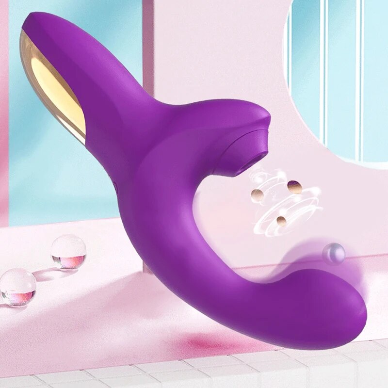 Clitoral G Spot Stimulator with Suction Vibration - HeartCaptor