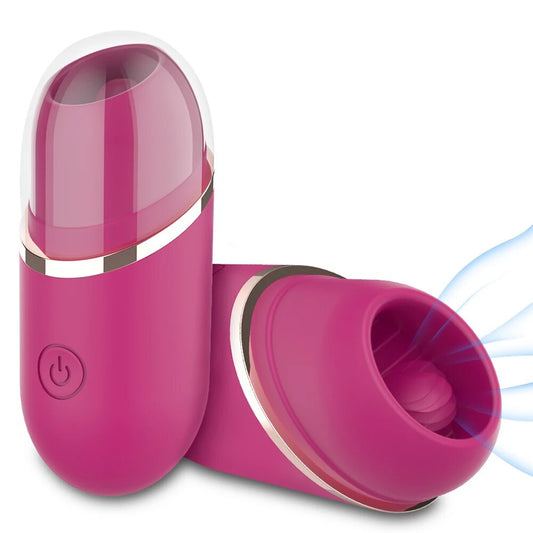 Clit Vibrator with Tongue Licking & Clitoris Stimulation, 9 Vibration Modes - HeartCaptor