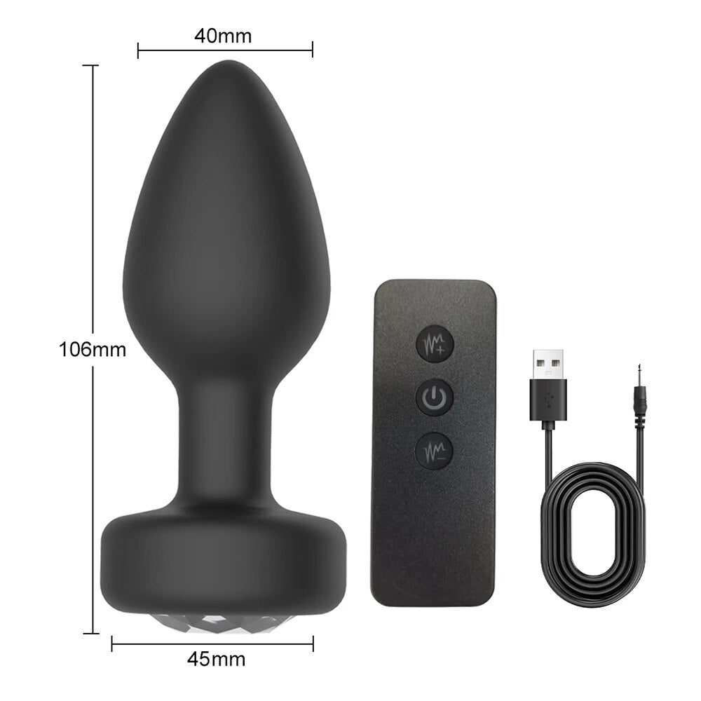 Vibrating Anal Plug with APP Control - Adult Sexual Wellness Toy - HeartCaptor