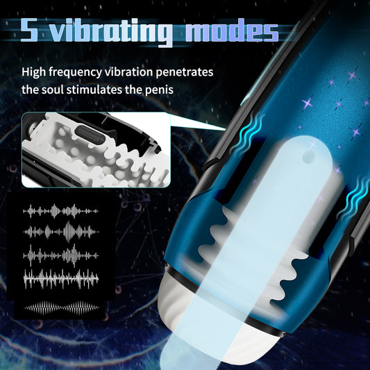 Premium Telescopic Vibration Masturbator Cup for Men