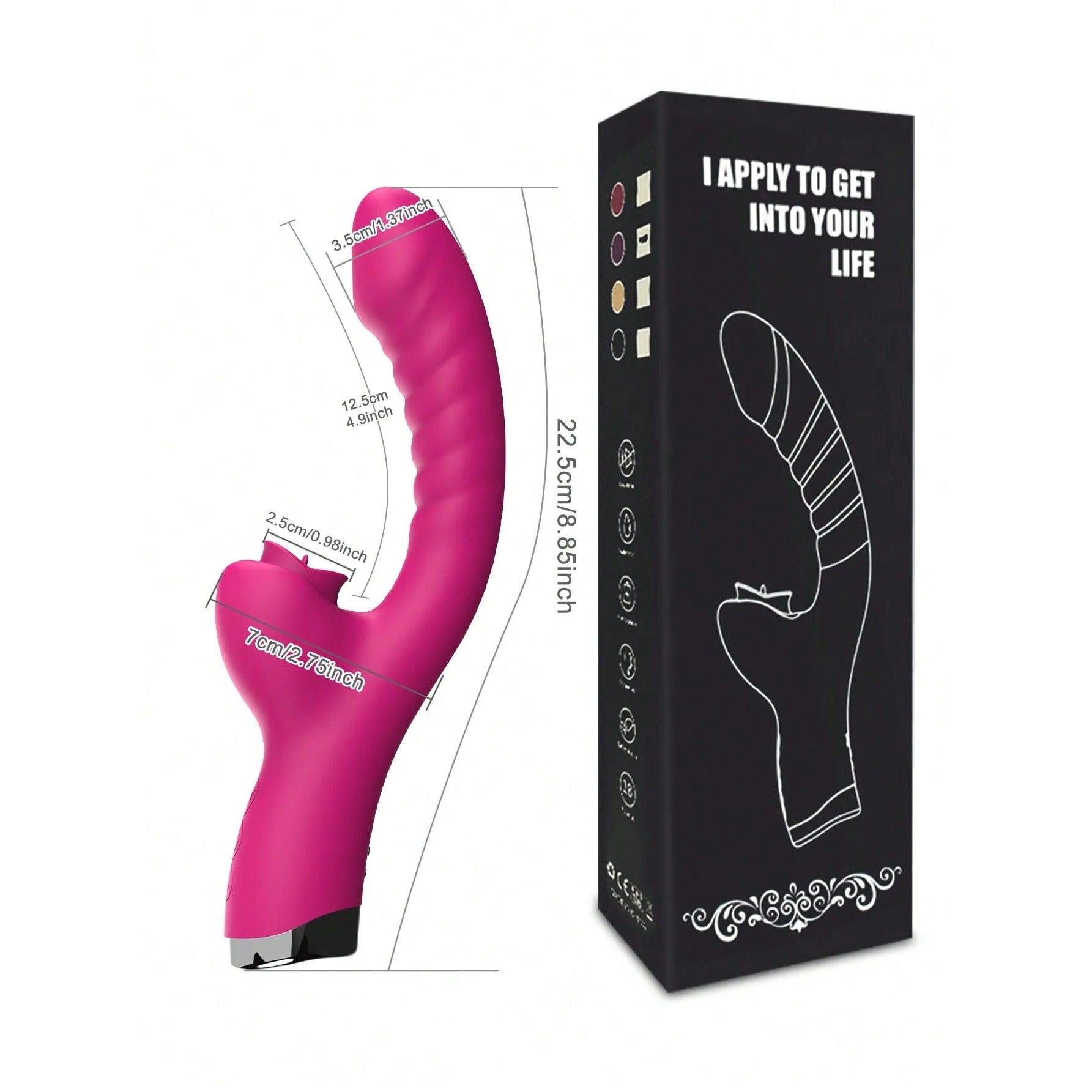 Valentines Tongue Lick Clitoris Stimulator Vibrator - HeartCaptor