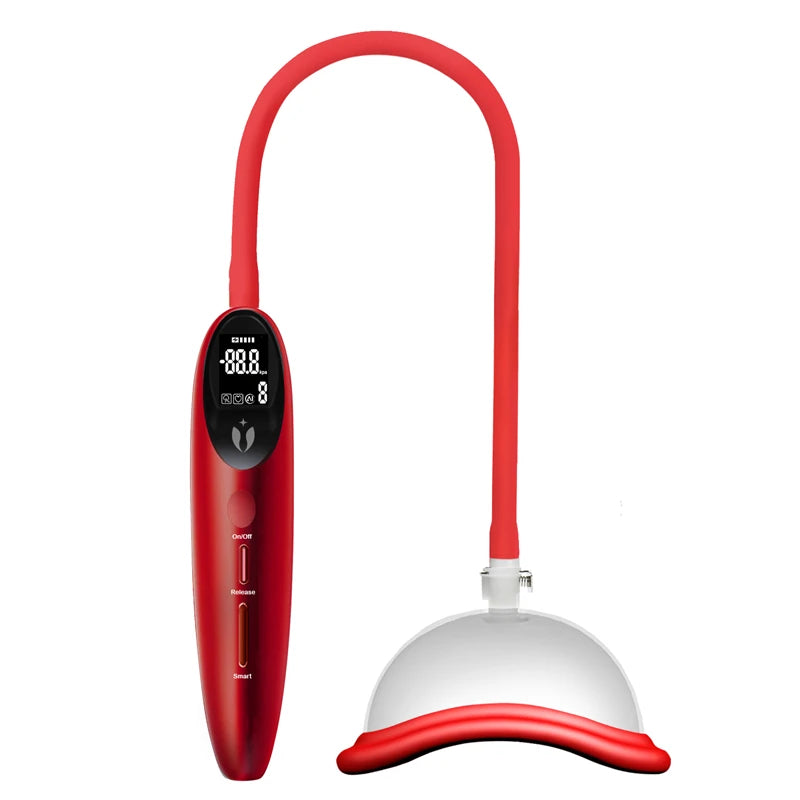 Silicone Vagina Pump, Intelligent Pussy Pump with LCD Display - HeartCaptor